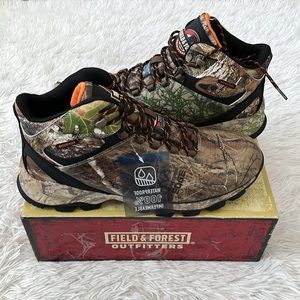 New Field & Forest Men's Realtree Edge Walker Mid Hiker Boots Camo size 13